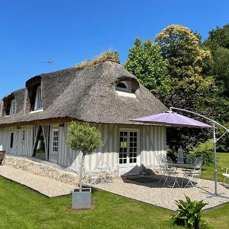 בית נופש Les 2 Chaumieres Piscine & Honfleur Ablon