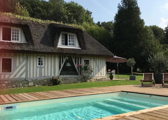 Les 2 Chaumieres Piscine & Honfleur * Ablon